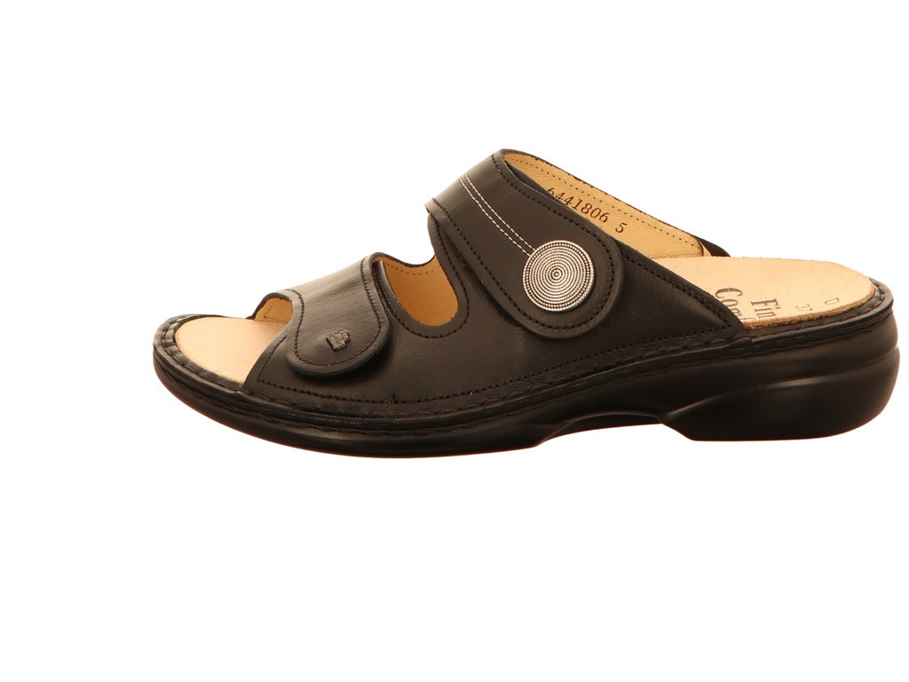 FINN COMFORT Pantoletten schwarz Sansibar plata