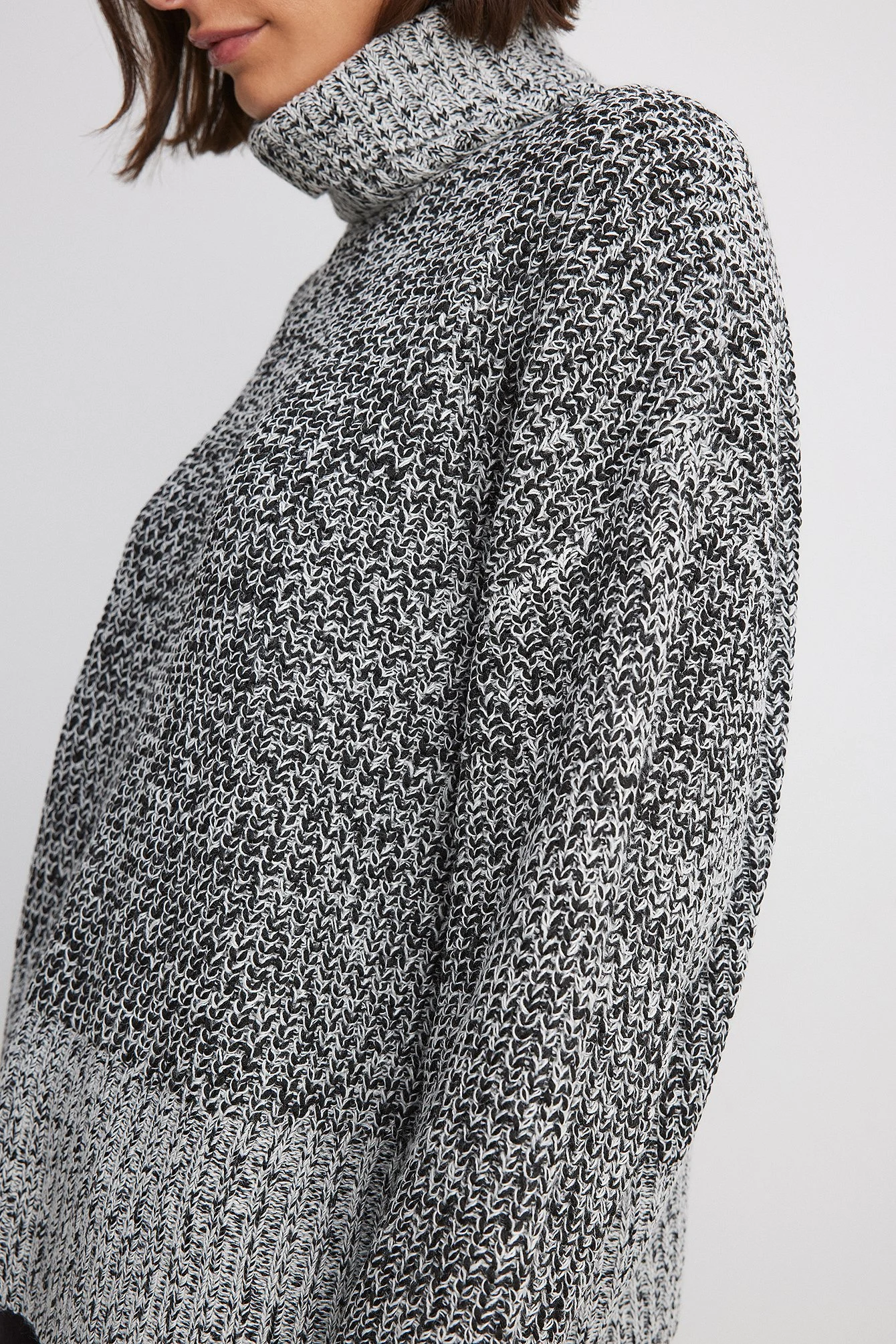 Rollkragenpullover gestrickt