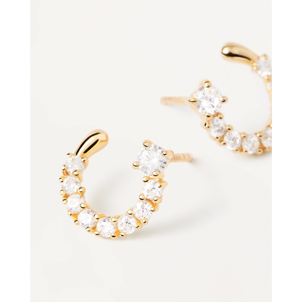 P D Paola Boucles d'oreilles à fermoir à poussette 925 Argent Boucles d'oreilles