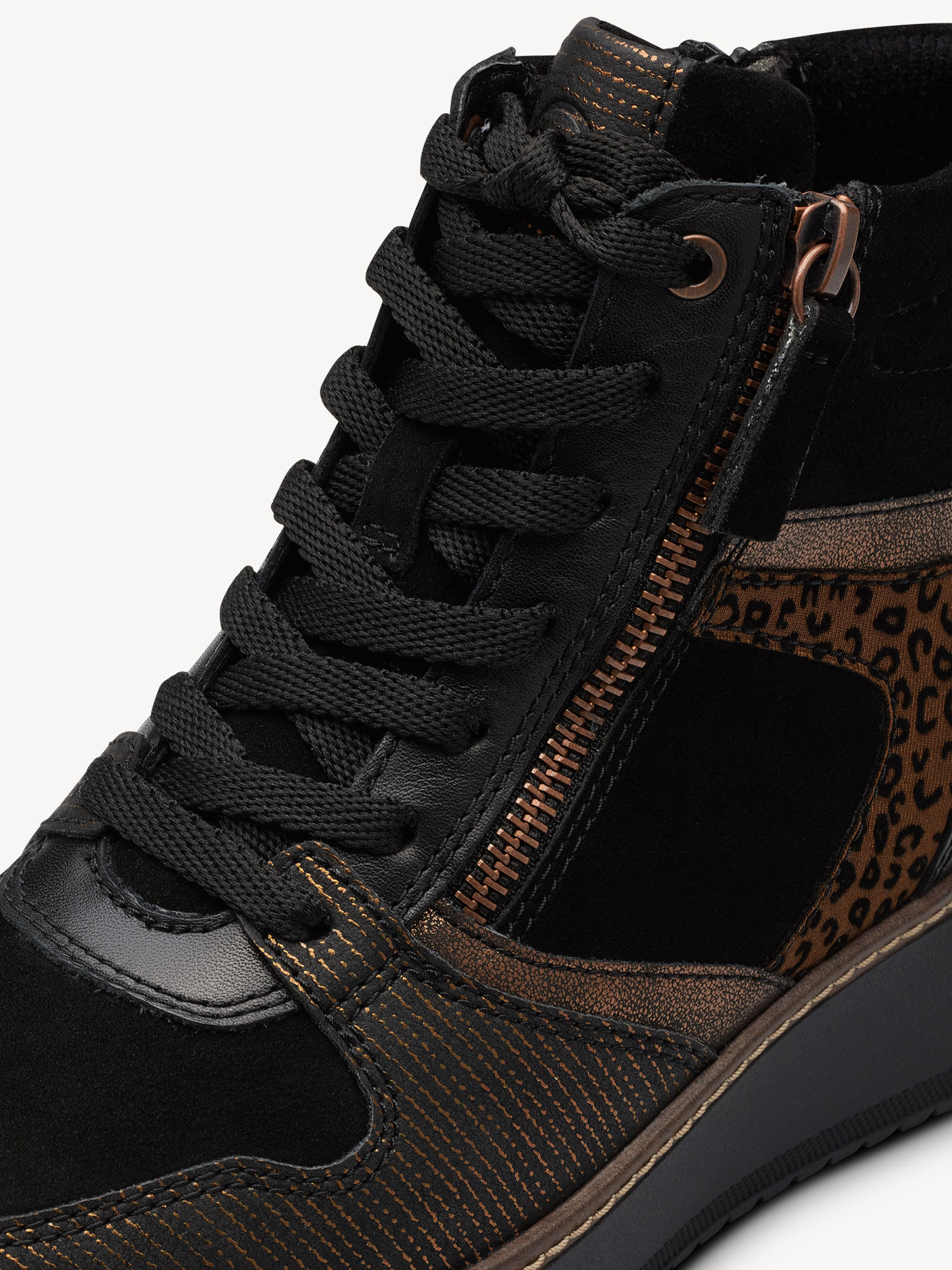 Bottine en cuir - noir