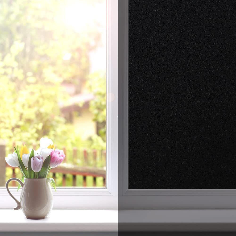 Fensterfolie Fensterfolie Blickdicht Sichtschutzfolie Selbsthaftend, aikidio