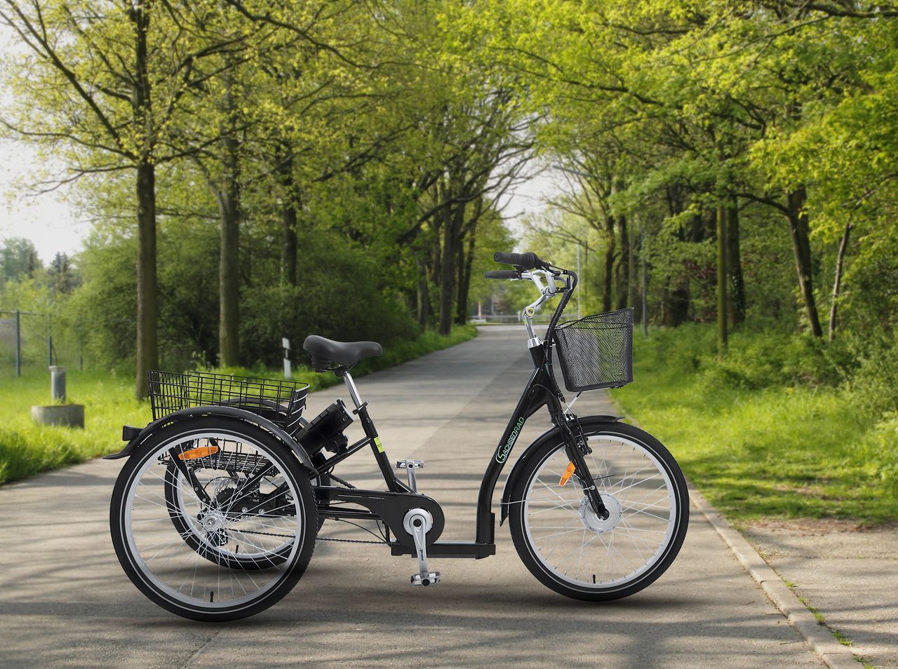 SachsenRad SachsenRad Lastenrad Dreirad T3A Trio mit Alarmanlage, Klapprad