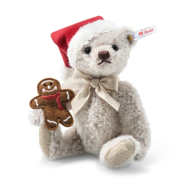 Weihnachtsmann Teddybär, 18 cm, beige