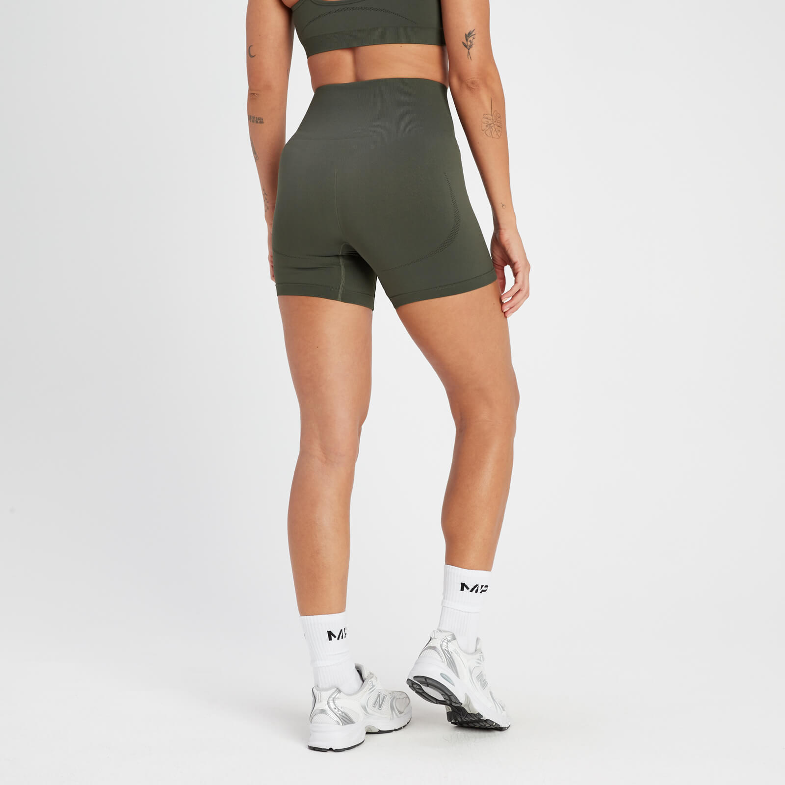 Short moulant sans coutures MP Rest Day pour femmes – Vert taupe