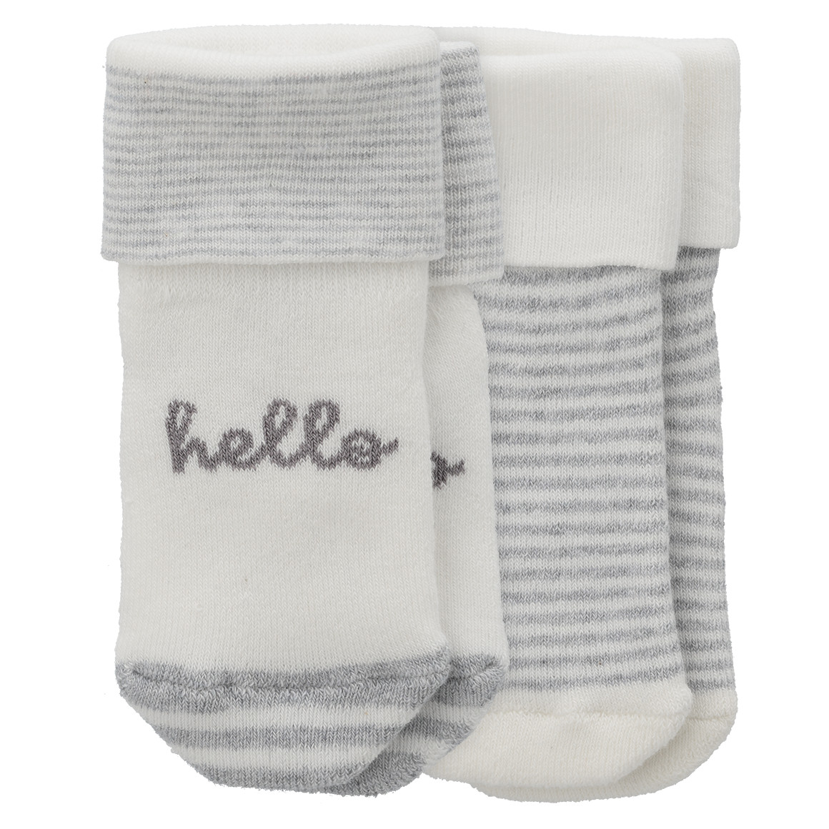 2 Paar Newborn Socken mit Bio-Baumwolle