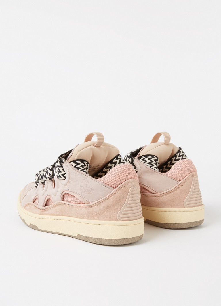 Lanvin Curb sneaker in calfskin with suede details