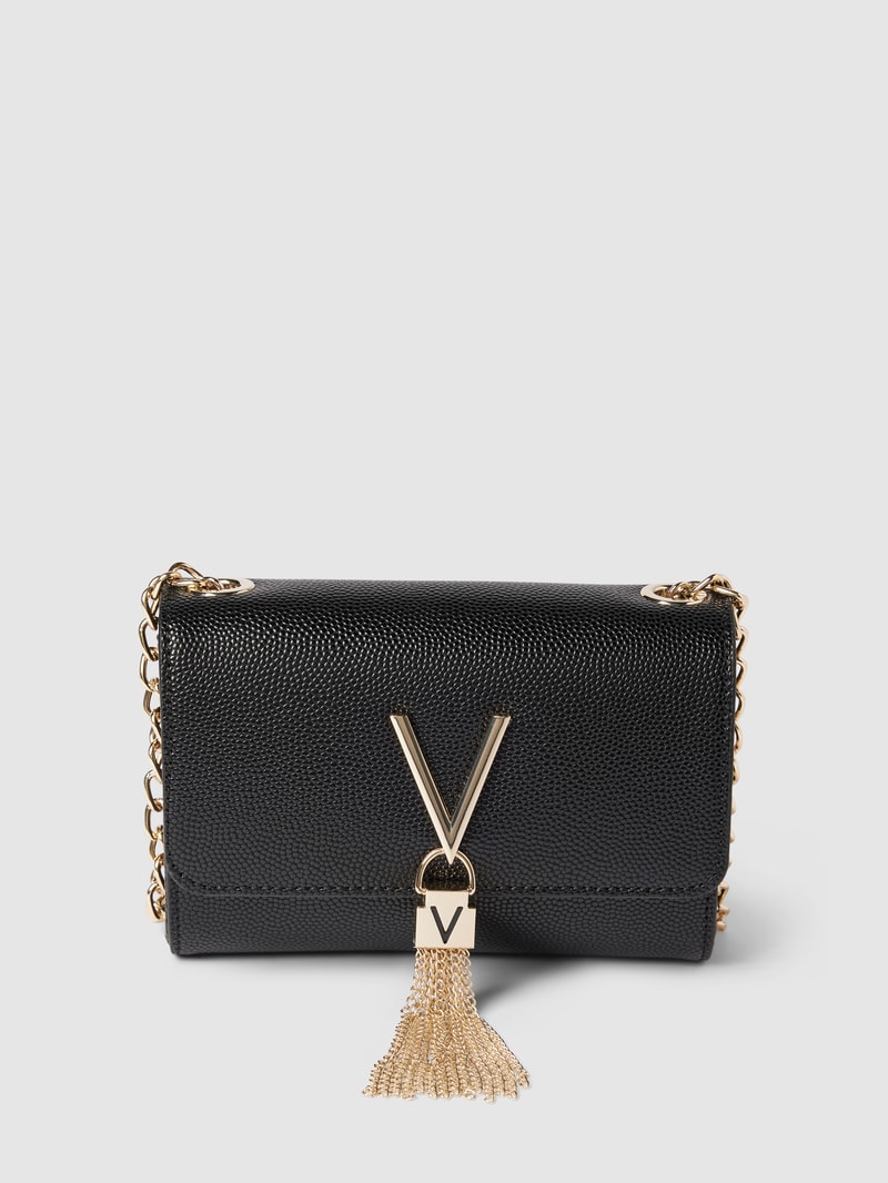 Handtasche mit Label-Applikation Modell 'DIVINA' in black