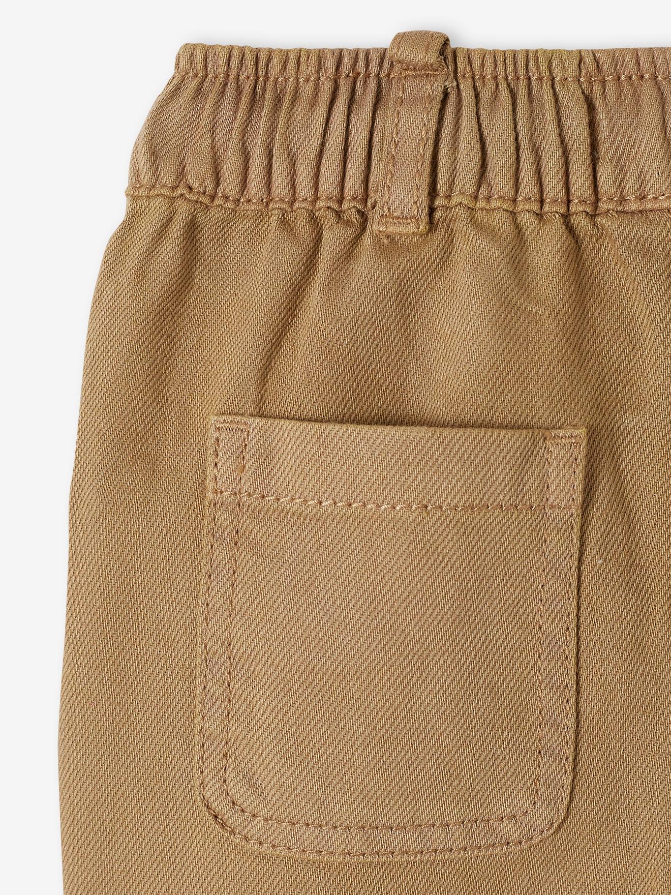 Vertbaudet Gerade Baby Hose mit Dehnbund - beige