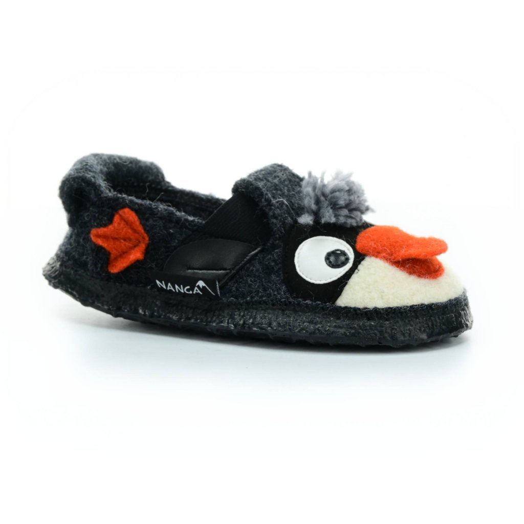 Nanga Fuzzi Pingu Dunkelgrau Barfußhausschuhe
