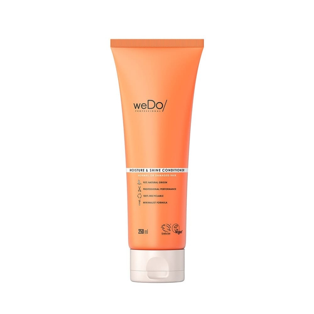 wedo Après-shampoing Vegan Hydratation et Brillance pour cheveux normaux et abîmés Après-shampooing vegan sans silicone sans colorants pour cheveux normaux abîmés