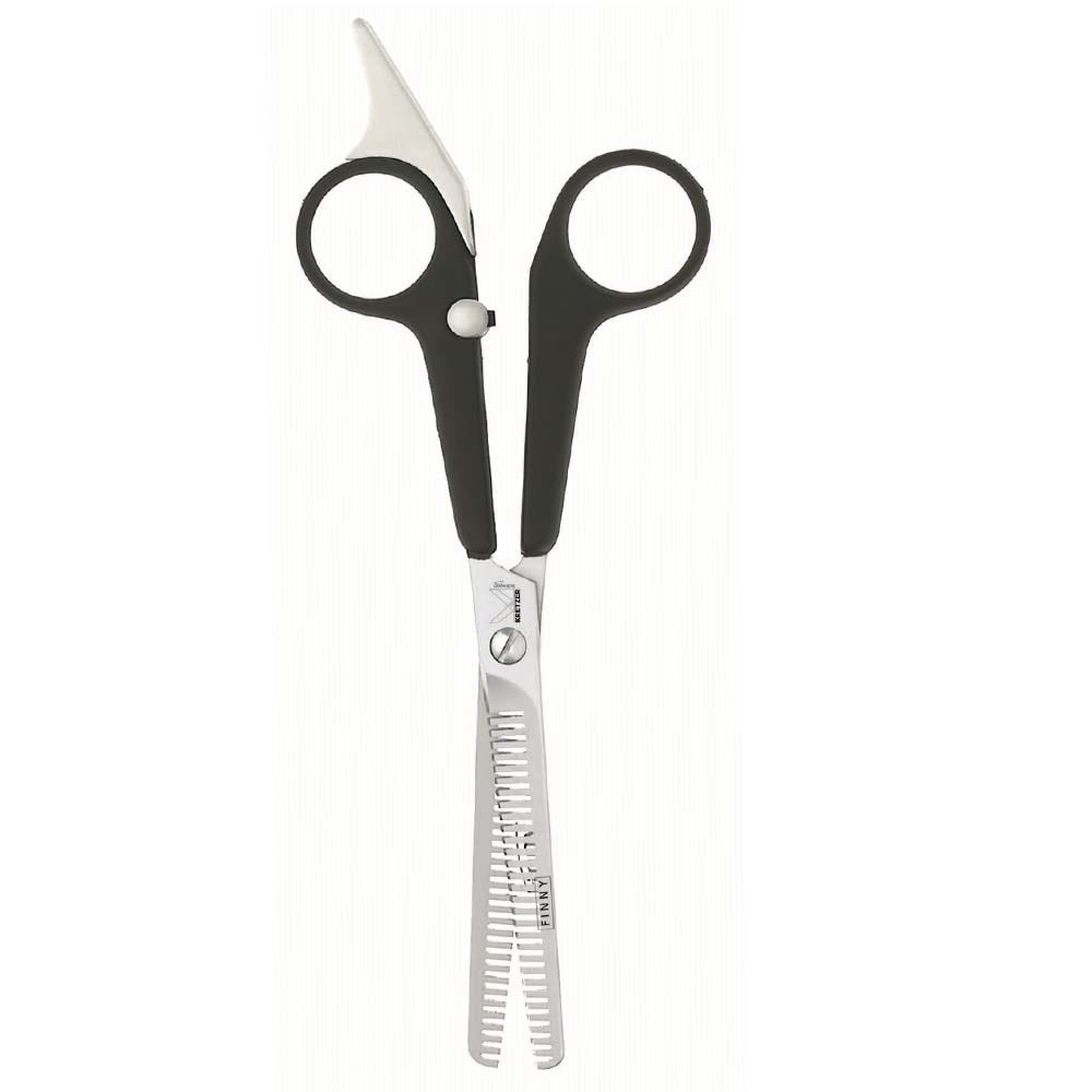 Kretzer Finny T-Hair schwarze Effilierschere 6