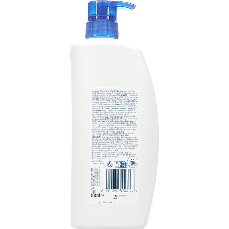 H&S H&S shampoo 800 ml Classic Clean