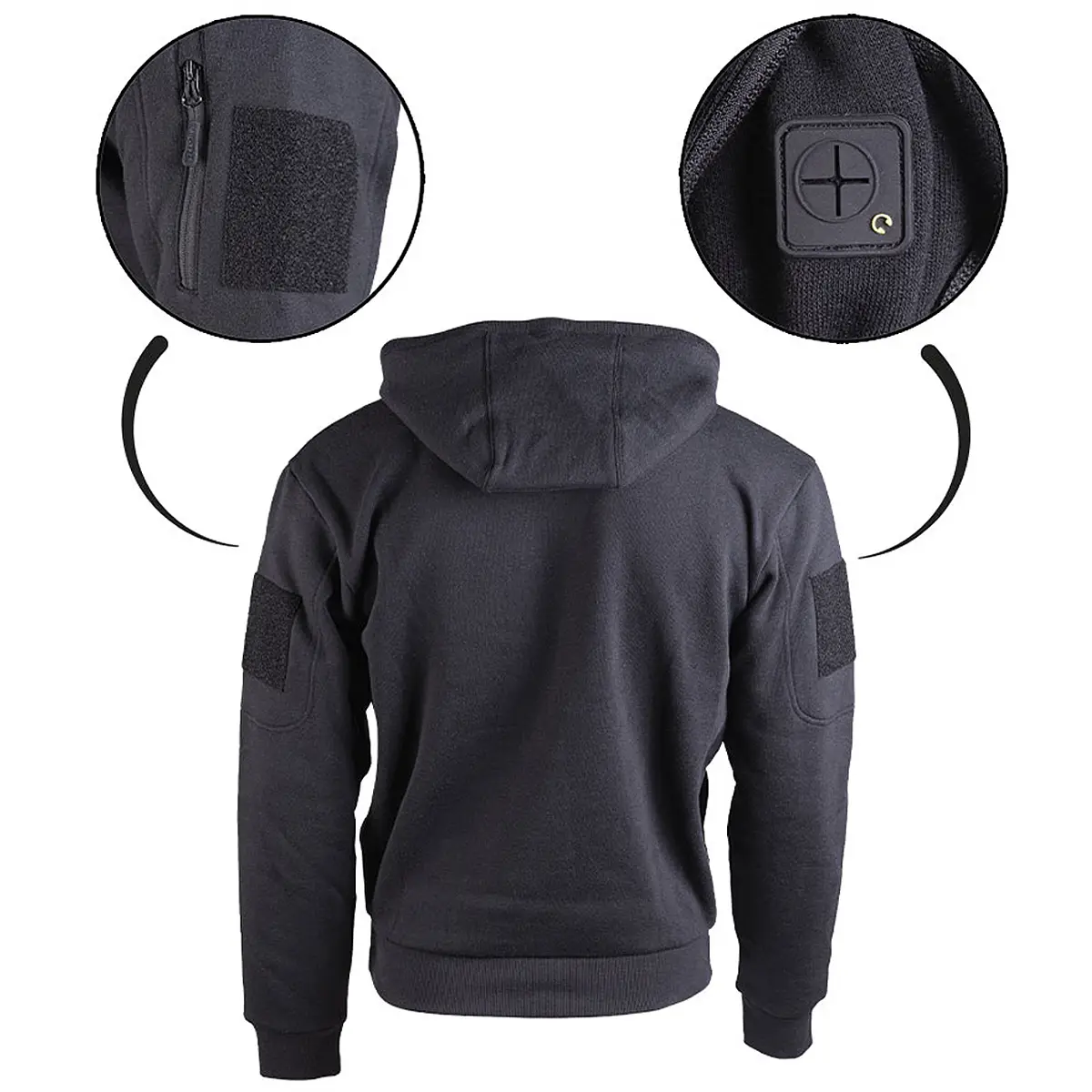 Tactical Hoodie schwarz