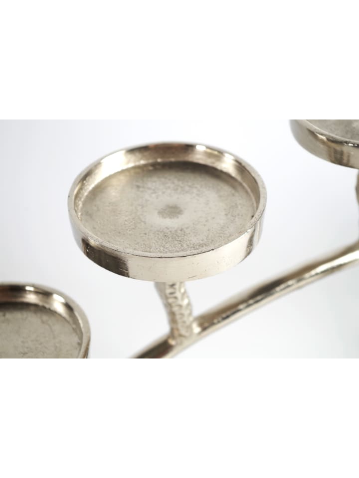 kobolo Kerzenhalter CURVED4LIGHT in Silber günstig kaufen onesize