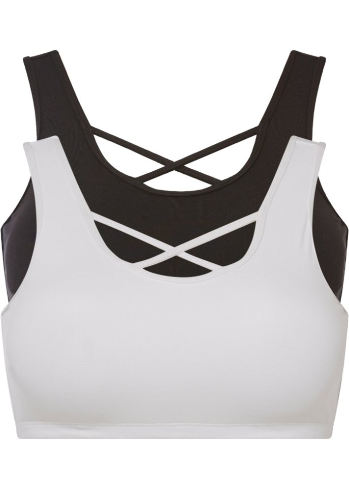 Bustier mit Bio-Baumwolle (2er Pack)