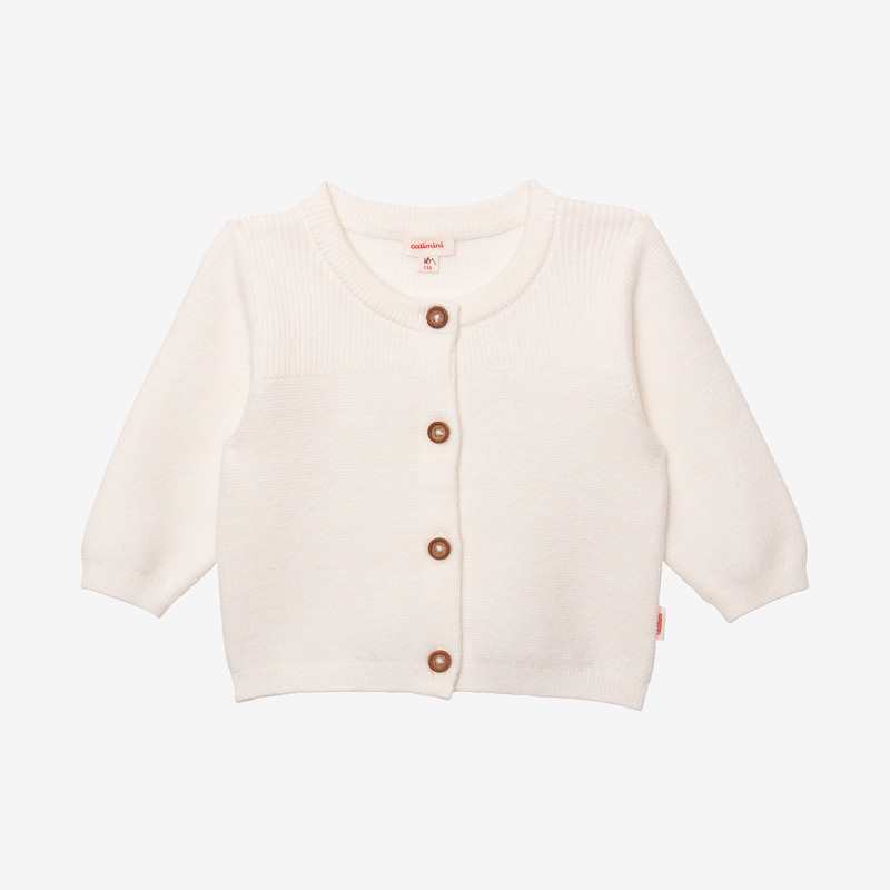 Cardigan bébé tricot écru beige Catimini