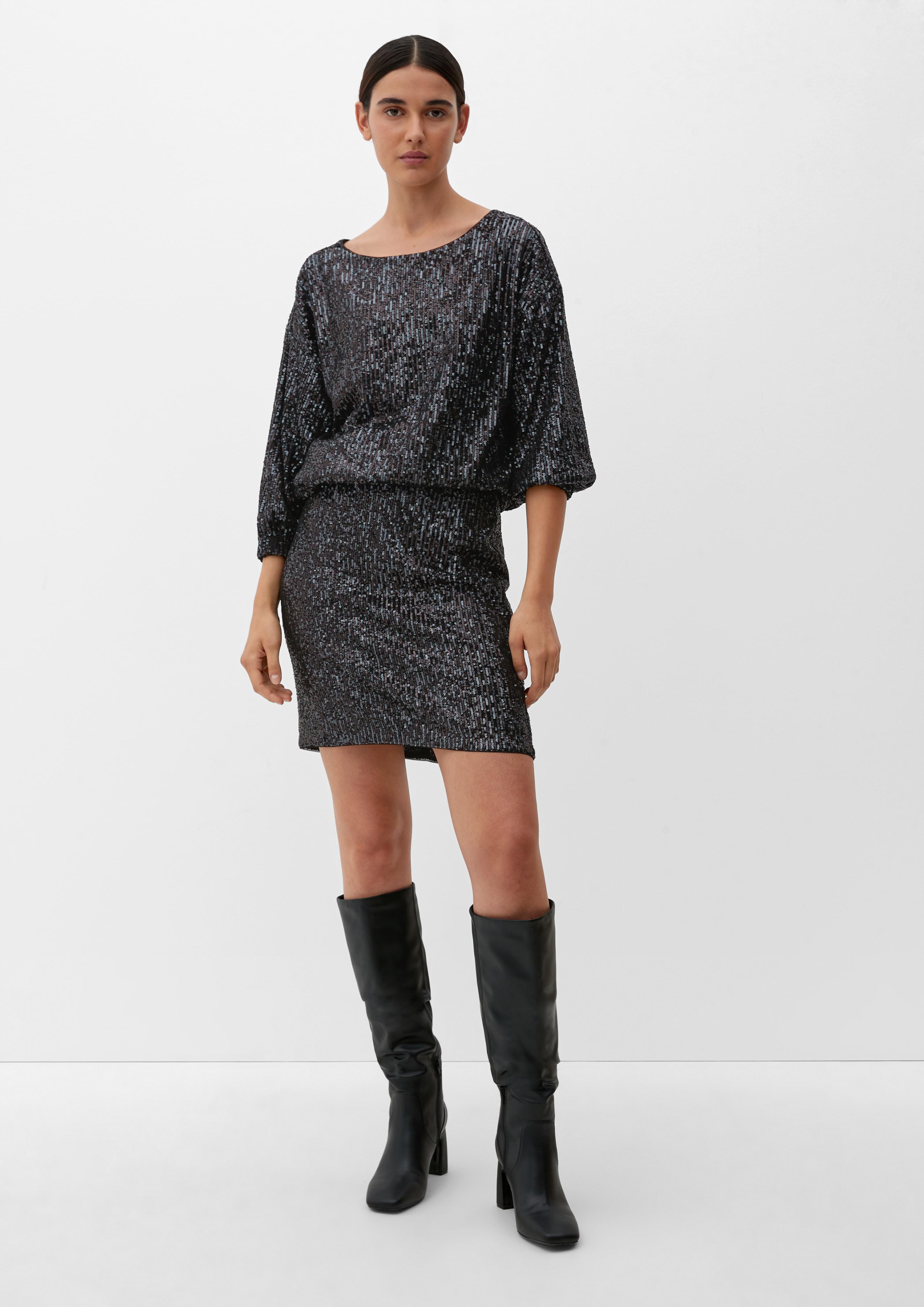 Bluse mit Pailletten-Besatz  2121493-9999