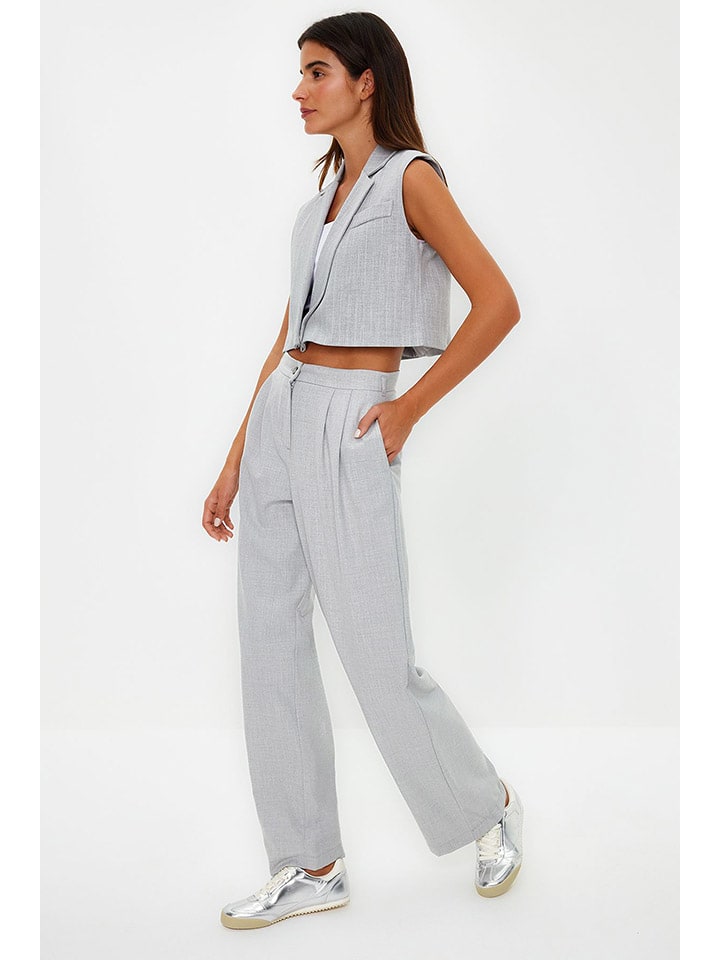trendyol Marlenehose in Grau günstig kaufen