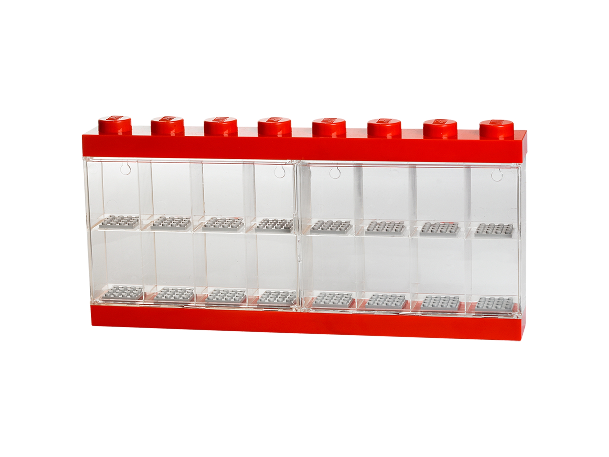 Schaukasten für 16 Minifiguren in Rot 5006154
