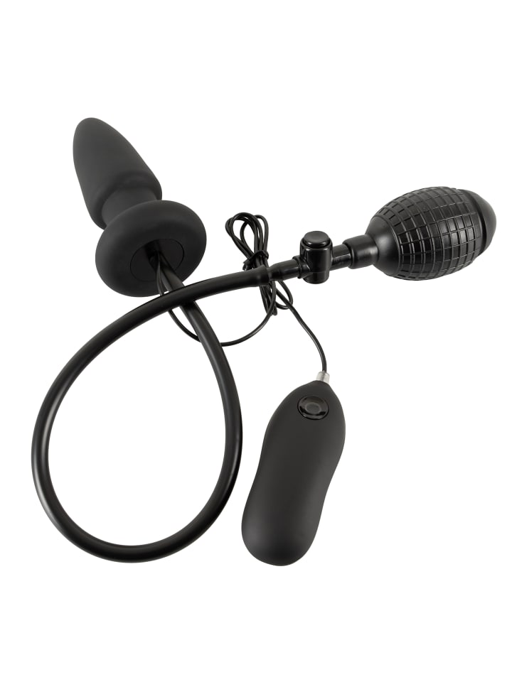You2Toys aufblasbarer Analplug Inflatable Vibrating Butt Plug in schwarz günstig kaufen 12,2 cm