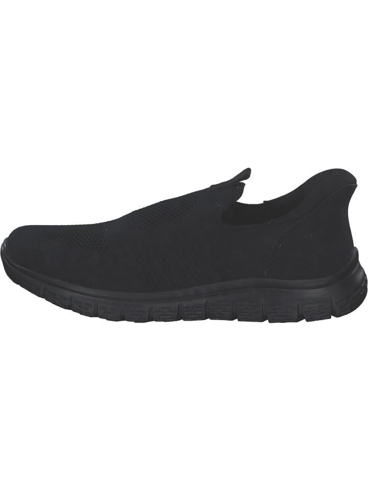 rieker Sportliche Slipper in schwarz/schwarz günstig kaufen