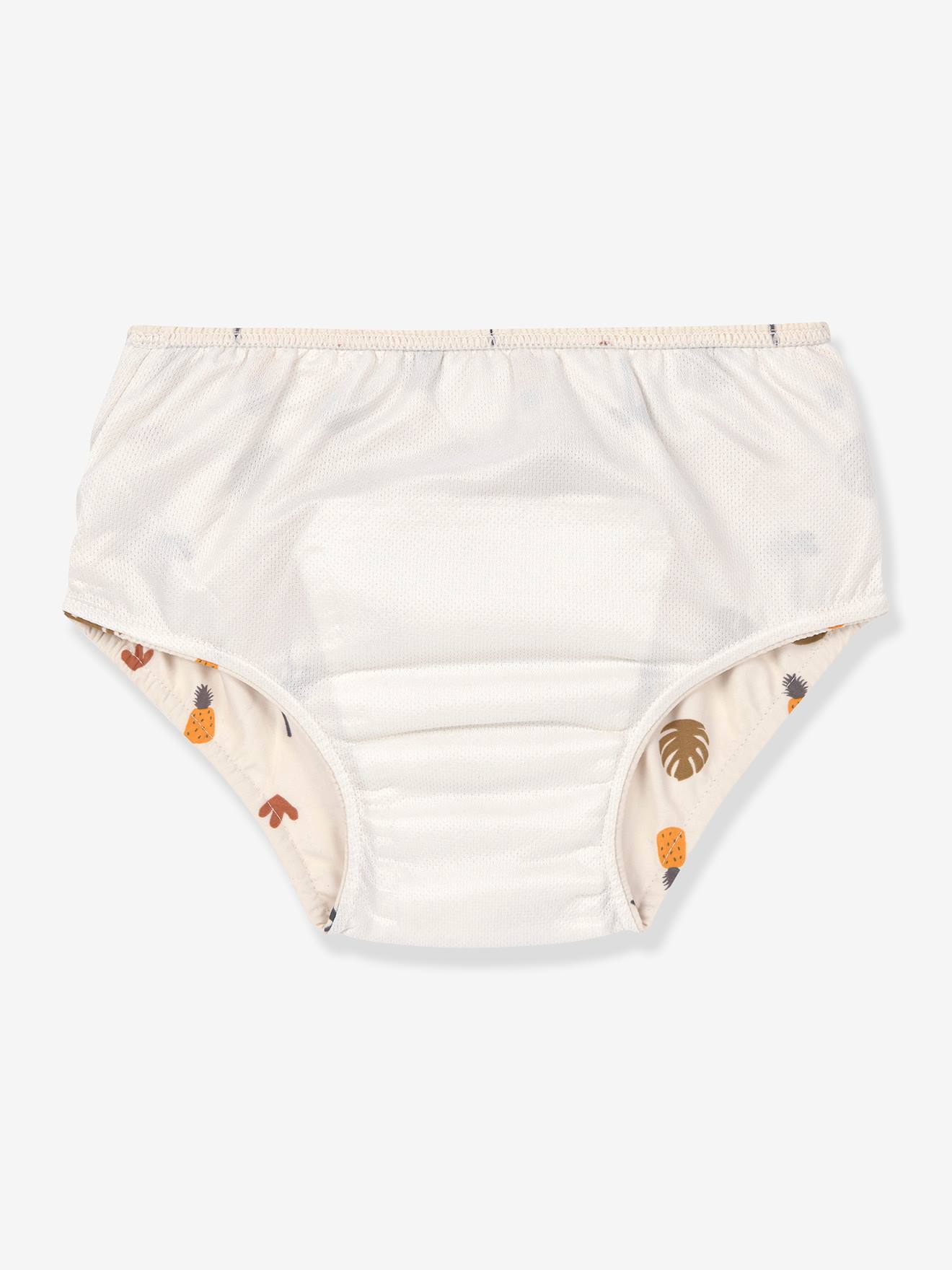 Lässig Mädchen Baby Windelbadehose LÄSSIG - grün bedruckt