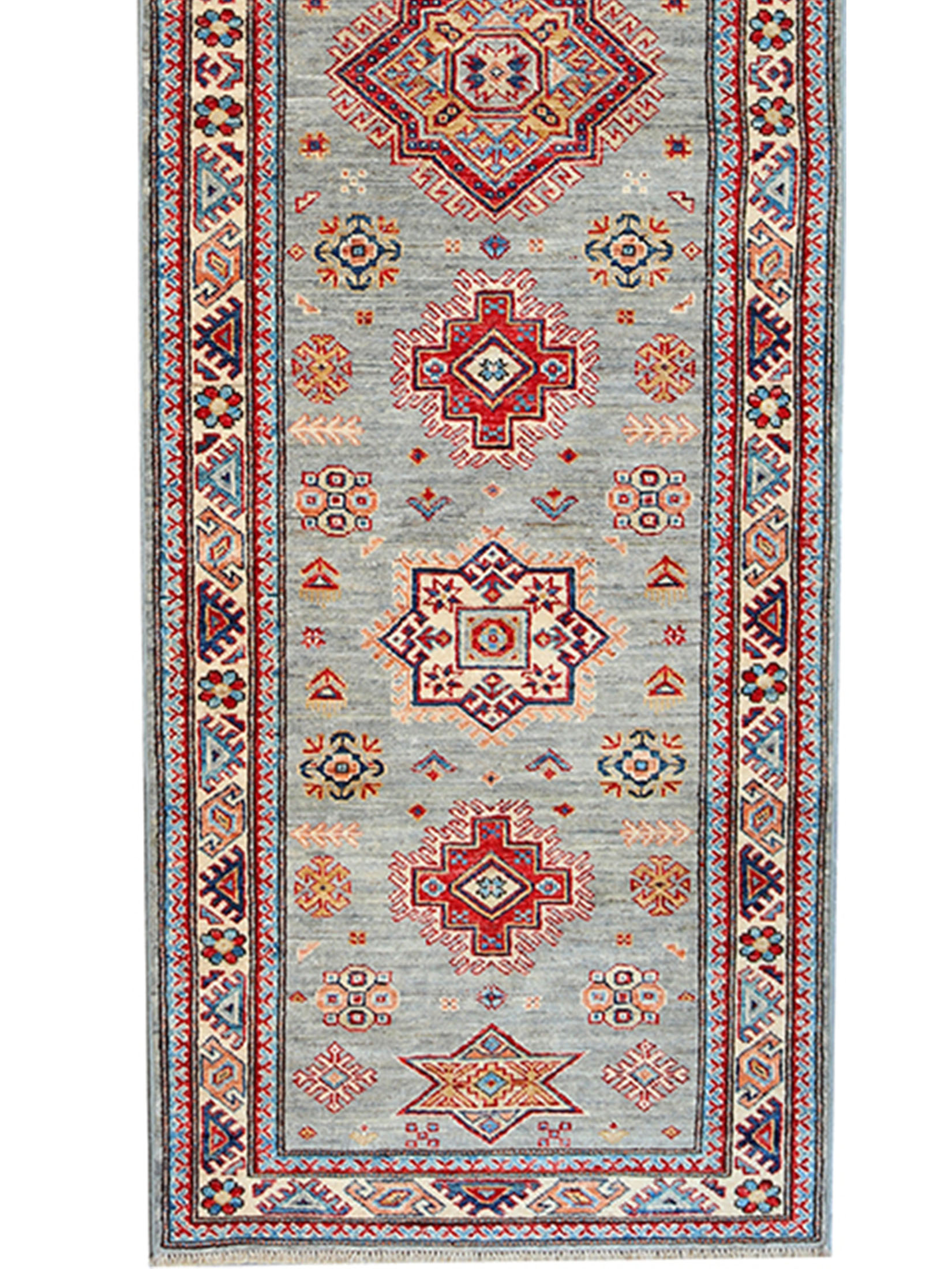 Kazak Ghazni ca. 282 x 81 cm, Unikat / Einzelstück