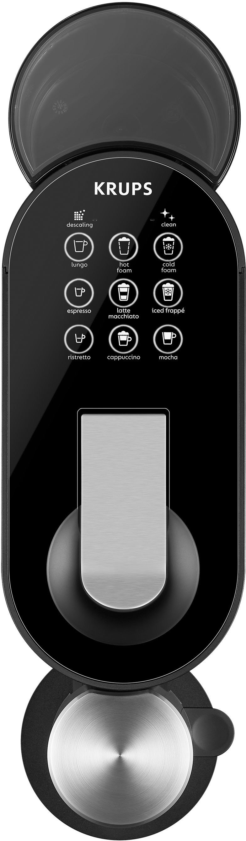 Nespresso Kapselmaschine XN8908 Atelier von Krups, Wassertank: 1 L, 19 Bar Druck, inkl. Nespresso Glastasse + Kapseln