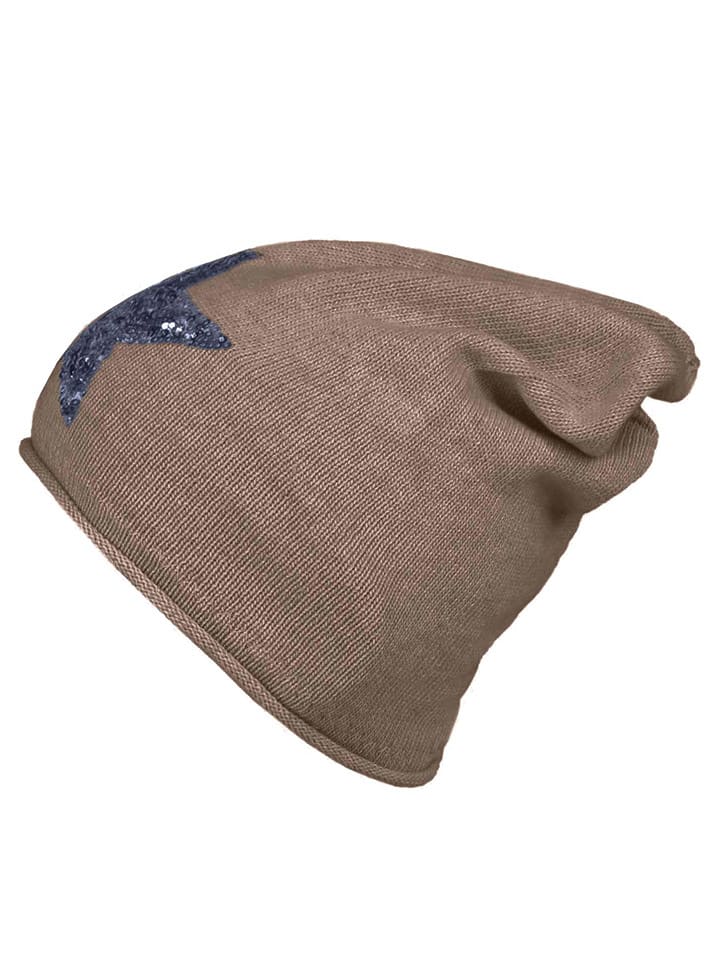 Zwillingsherz Beanie in Hellbraun günstig kaufen onesize