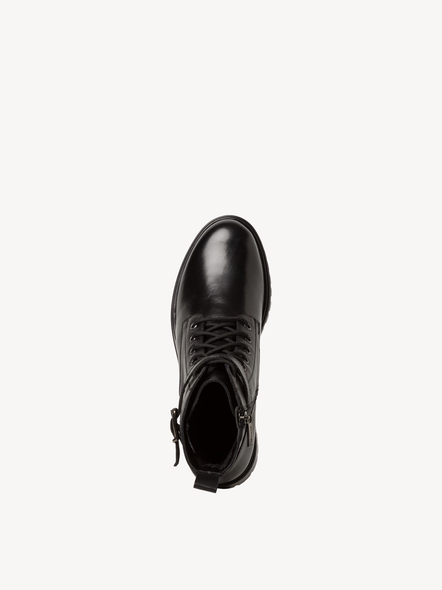 Bottine en cuir - noir