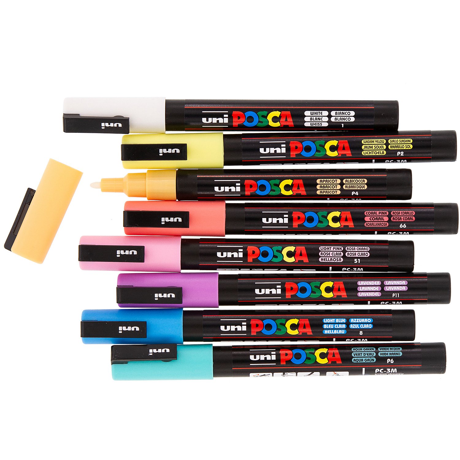 POSCA Pastell-Marker, PC3M, 8 Stifte