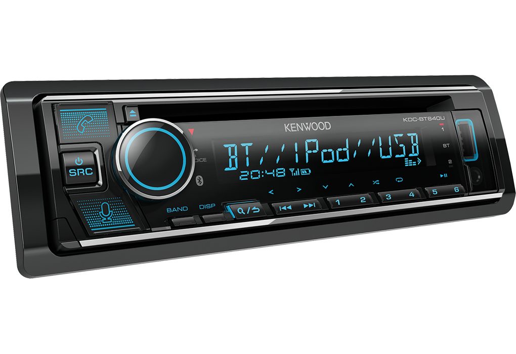 Kenwood KDC-BT640U 1DIN CD USB-Receiver Bluetooth Spotify Amazon Alexa Control Autoradio