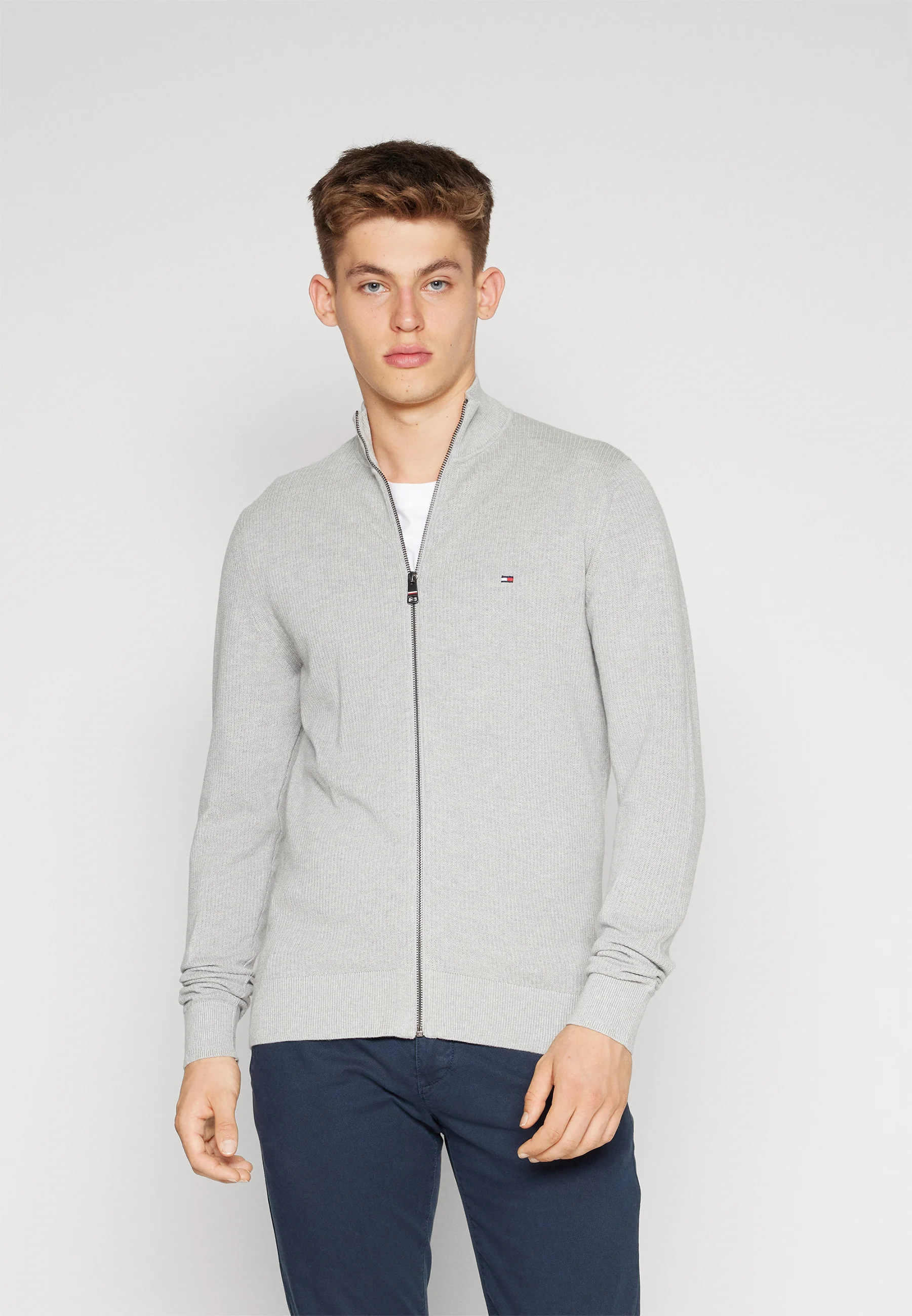 Tommy Hilfiger Cárdigan con cremallera y estructura de cadena