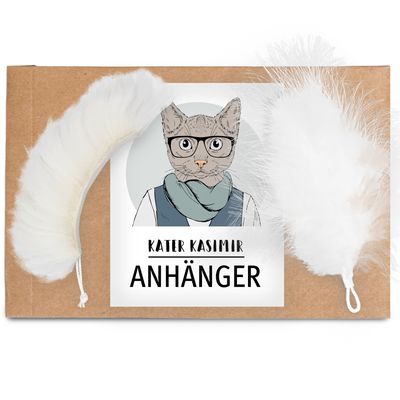 Kater Kasimir Katzenangel mit Schaffell
