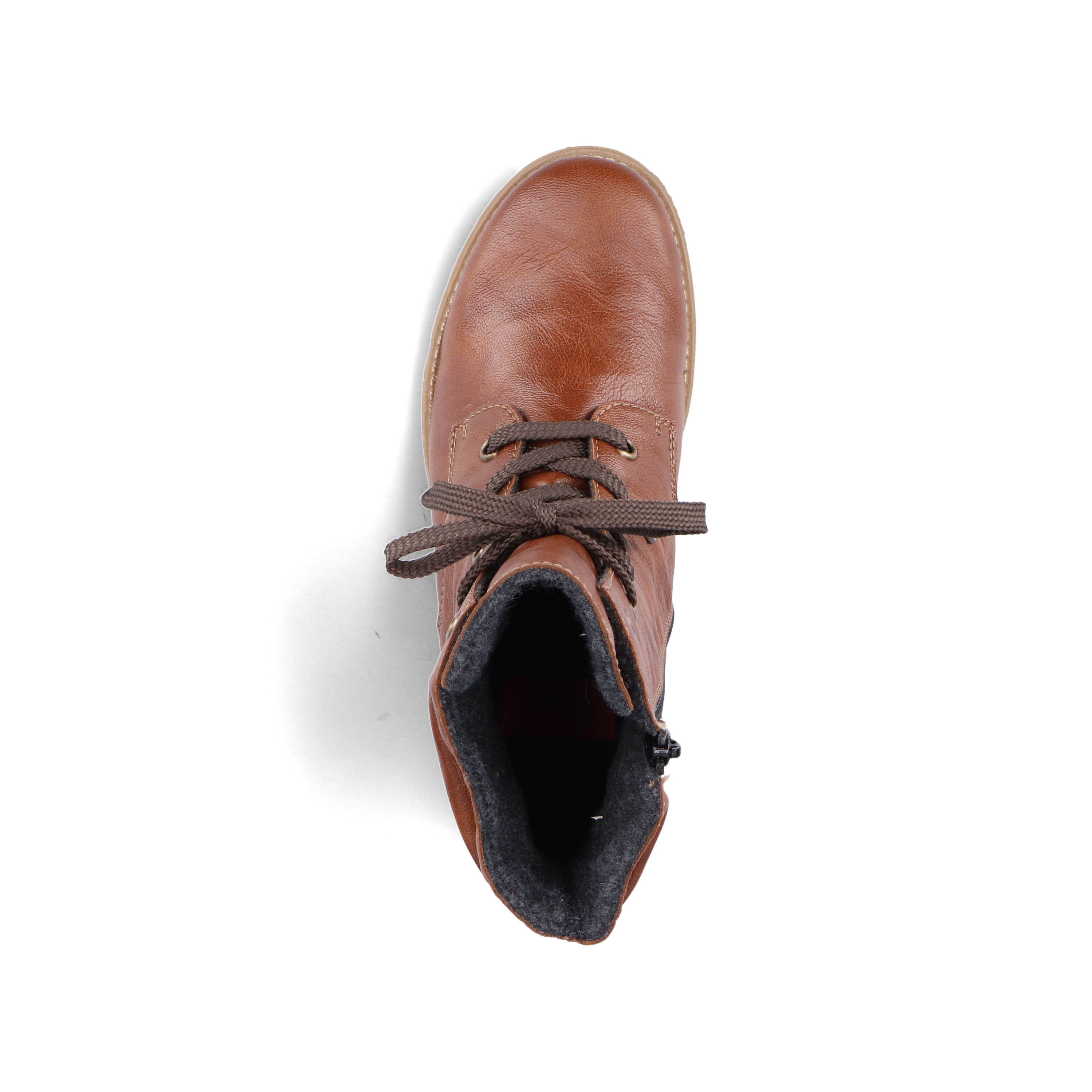 Rieker Damen Schnürstiefel kastanienbraun