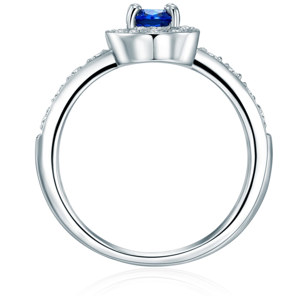 Trilani Bague en argent Argent sterling Oxyde de zirconium (CZ) en Argent Bague