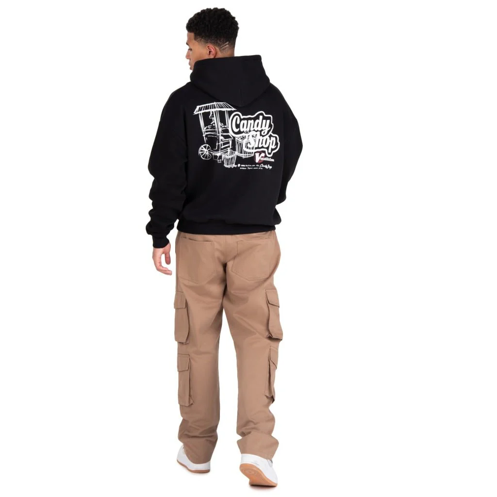 CANDY SHOP POPCORN HOODIE BLACK