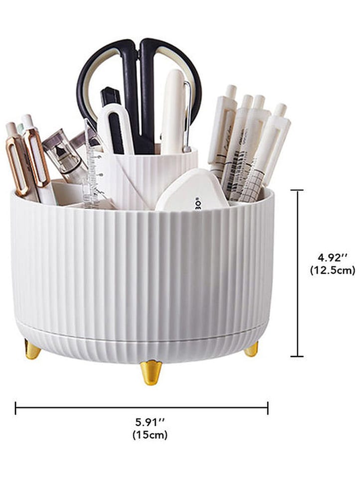 Joybos Makeup-Organizer in Weiß - (H)12,5 x Ø 15 cm günstig kaufen onesize