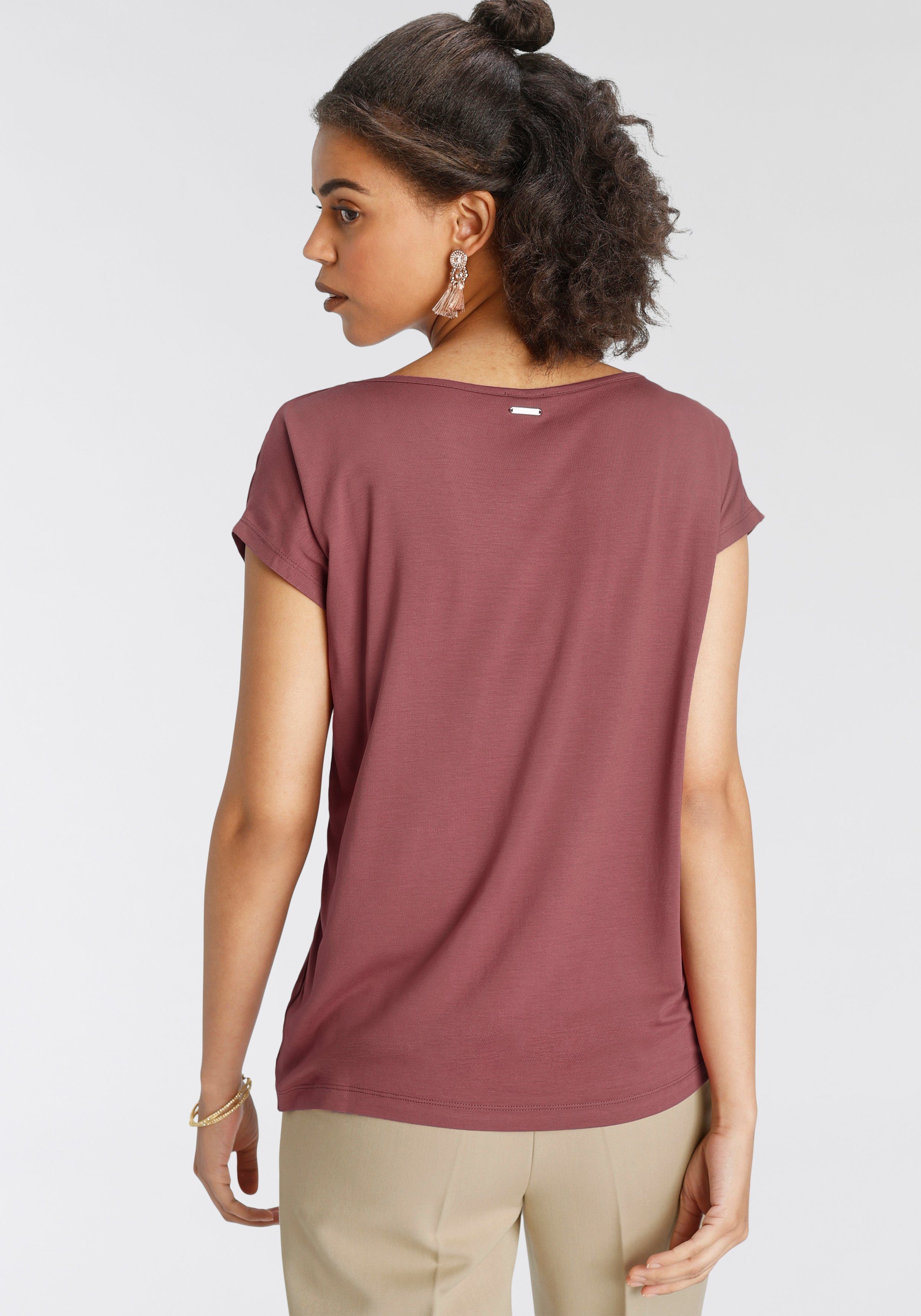 Laura Scott Shirtbluse aus Satin und Jersey - NEUE KOLLEKTION