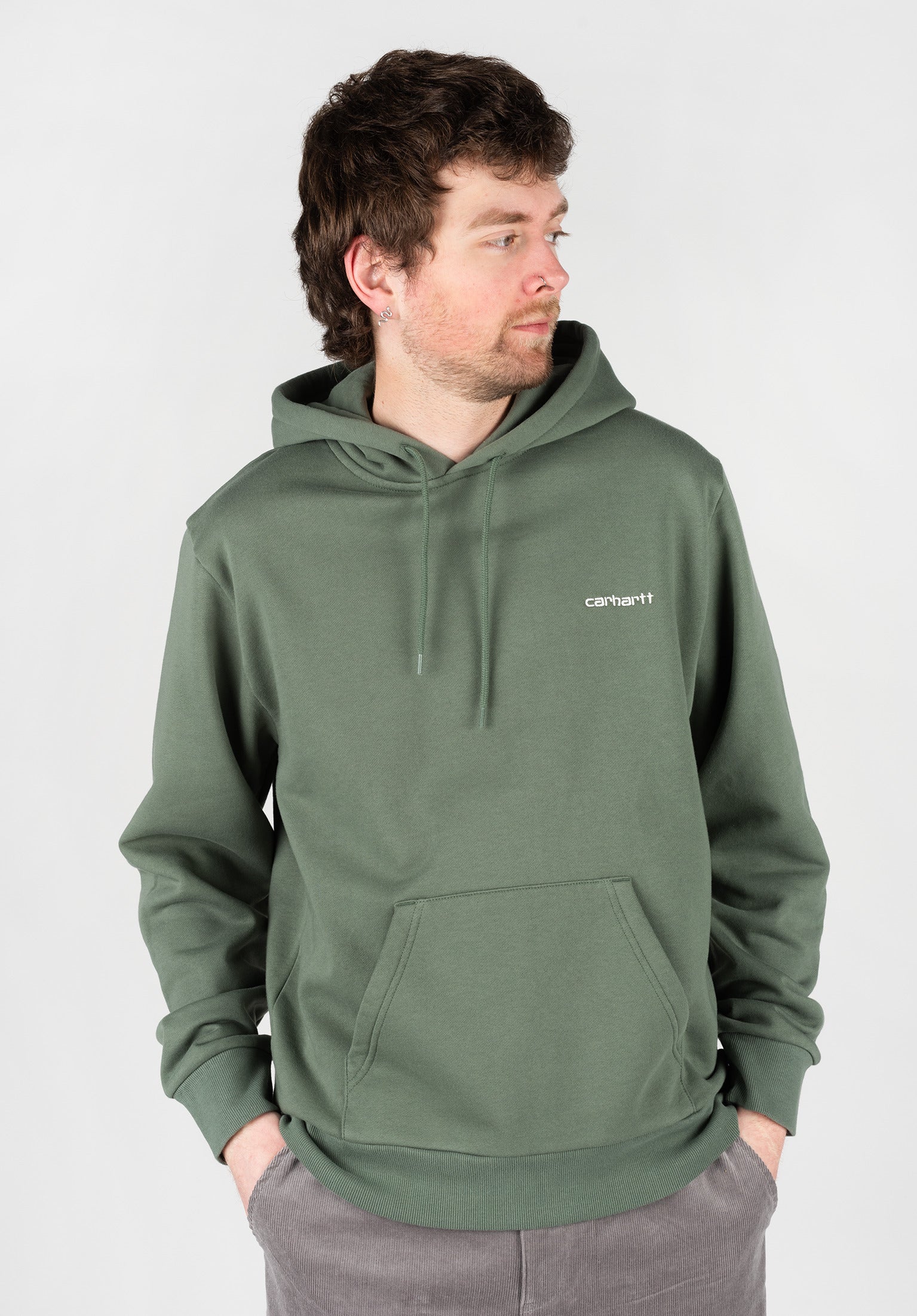 Hooded Script Embroidery