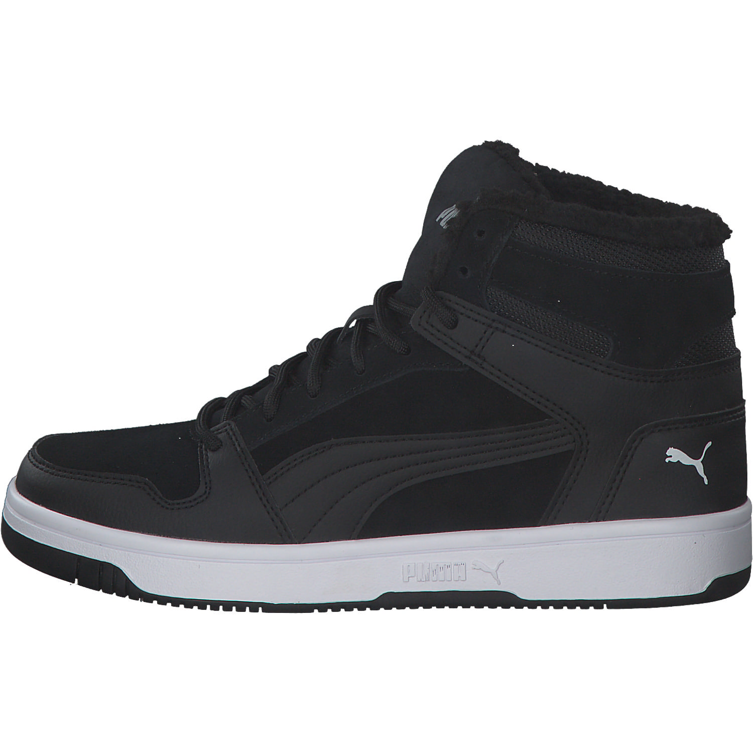 Puma Rebound Layup Fur 370497, Sneakers High, Kinder, Schwarz