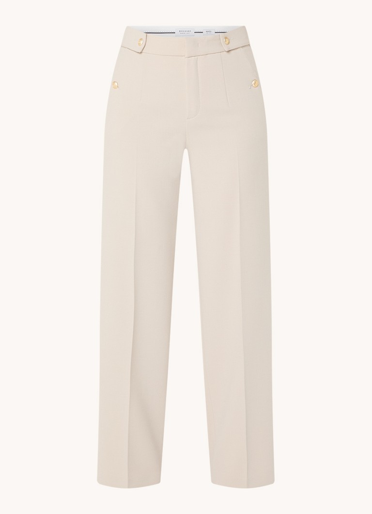 Rosner Mara high waist straight fit trousers with side pockets