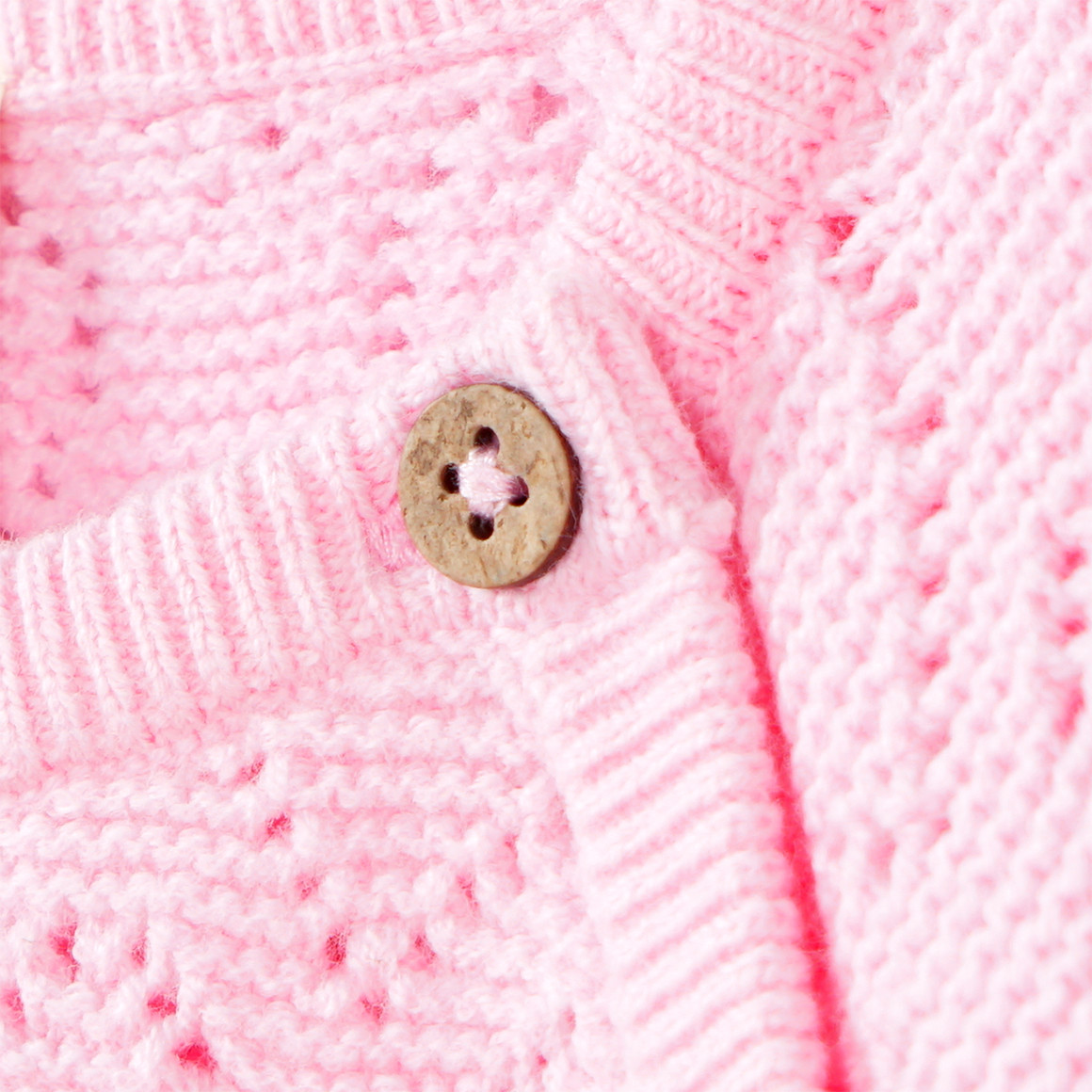 Baby Strickpullover mit Ajour-Muster