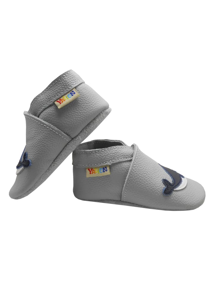 Yalion Leder-Krabbelschuhe 