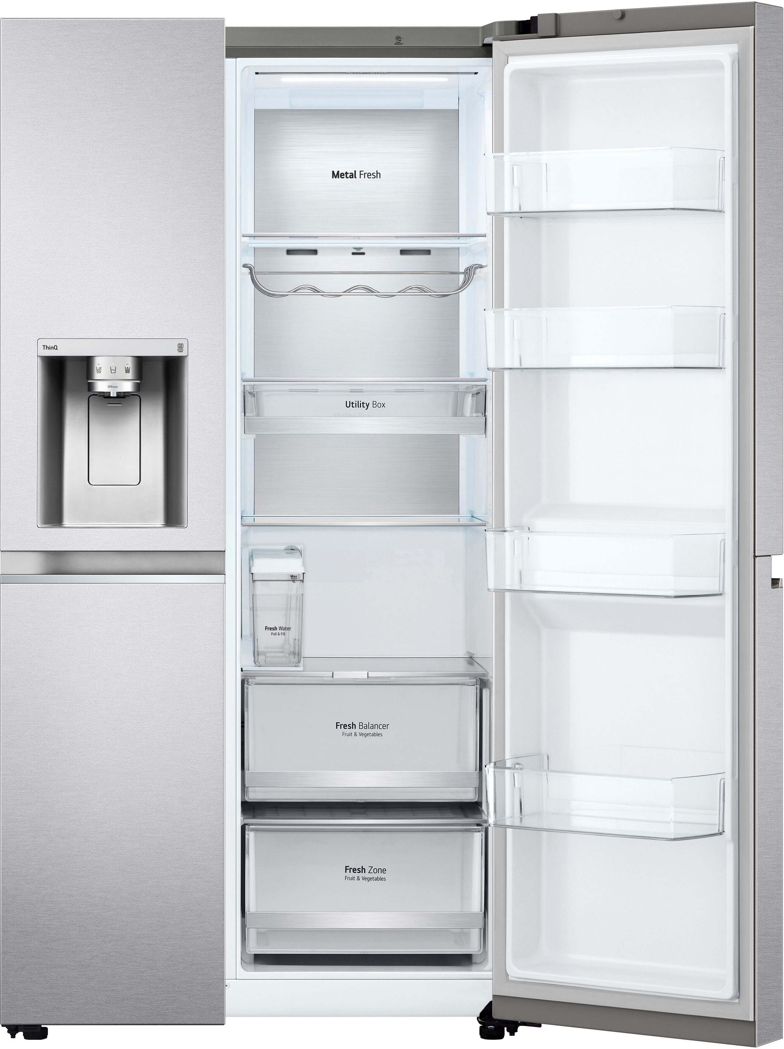 LG Side-by-Side GSLV91MBAD, 179 cm hoch, 91,3 cm breit