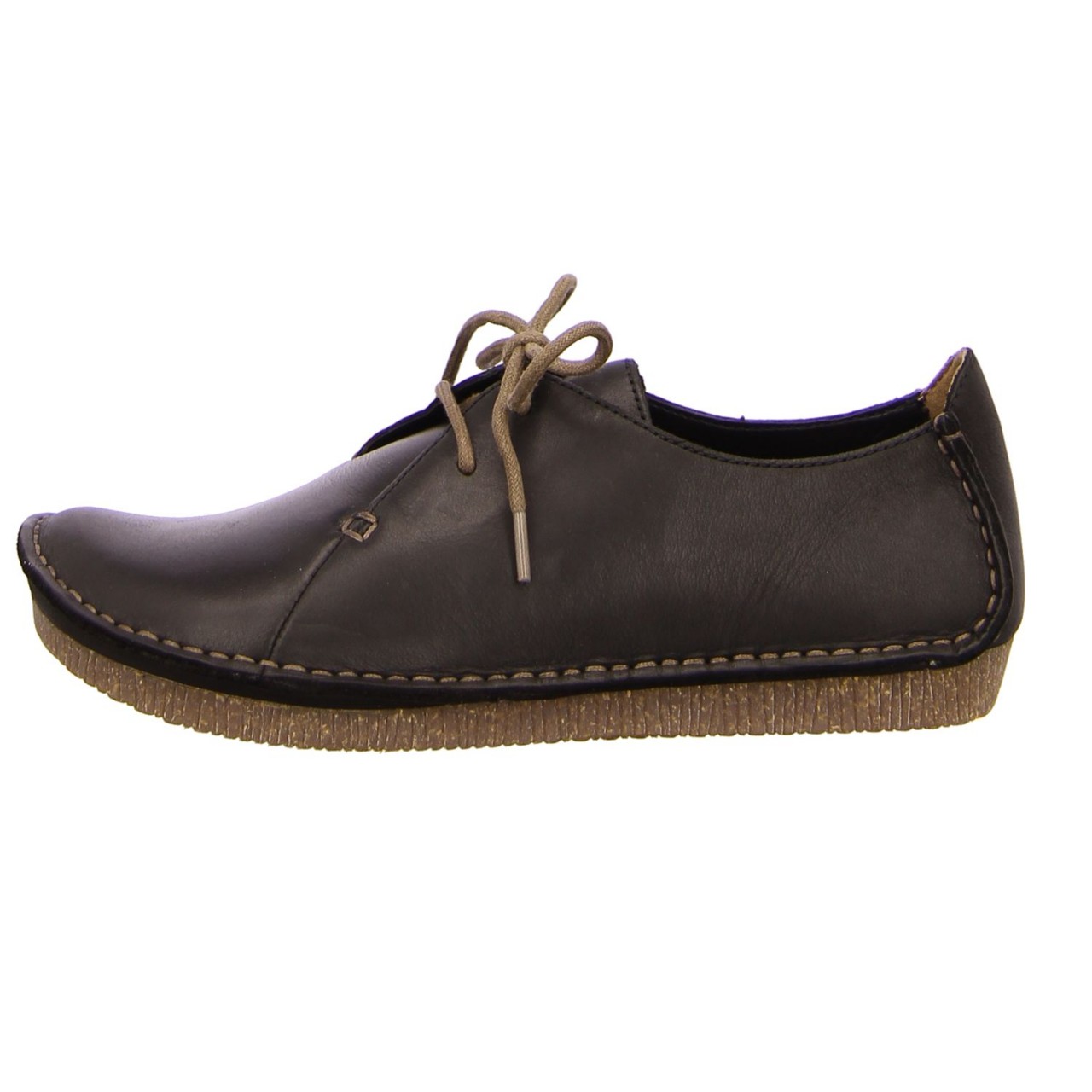 CLARKS Komfort Schnürer schwarz