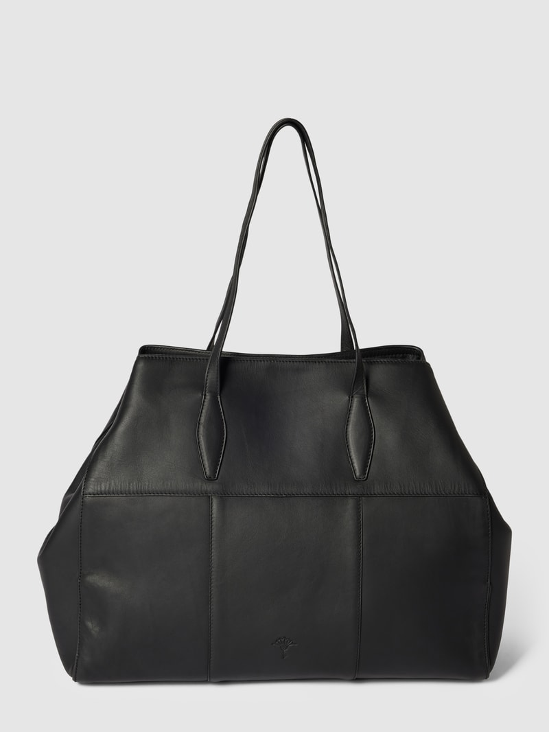 Shopper mit kurzen Henkeln in schwarz