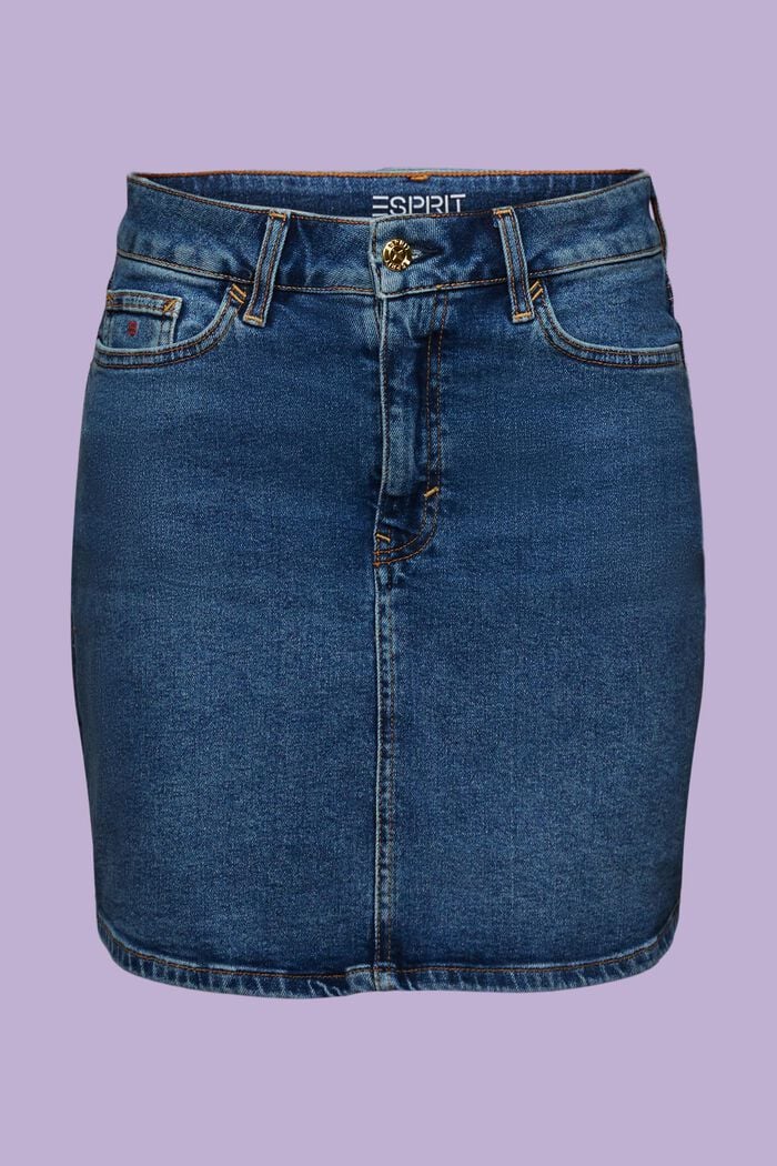 Jeans-Minirock mit Strasssteinen