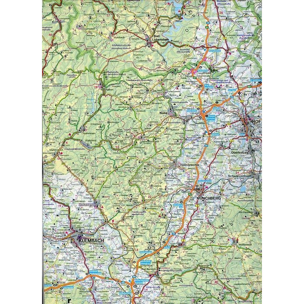 Bayern Nord - 1 : 200 000 - Wanderkarte