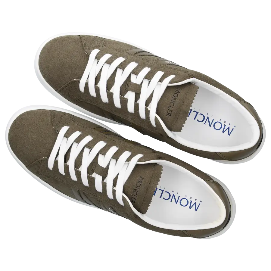 Moncler - Sneaker low MONACO Veloursleder - grün